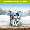 thumbnail image 3 of Briarwood Lane Checkered Snowman Flameless Candle, 3 of 6