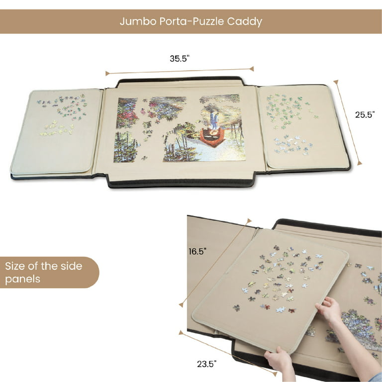 Jumbl Velcro Puzzle Portfolio Caddy, Puzzle Holder W/Puzzle Trays