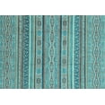 thumbnail image 1 of Ahgly Company Indoor Rectangle Abstract Light Blue Modern Area Rugs, 3' x 5', 1 of 4