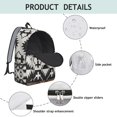 thumbnail image 2 of Nordic Rustic Style Backpack – Abstract Tribal-Inspired School Bookbag with Durable Oxford Material and Anti-theft Features, 2 of 5