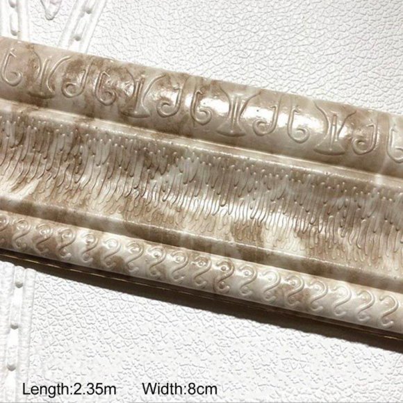 Big Clearance! Self Adhesive Flexible Foam Molding Trim 3D Sticky Decorative Wall Lines Wallpaper Border for Home Office Hotel DIY Decoration