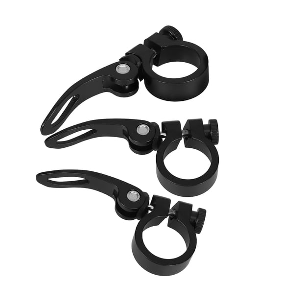 WRISTBIQUE 3-Pack Aluminum Alloy Quick Release Saddle Clamp for Secure Bike Seat Adjustment and Stability
