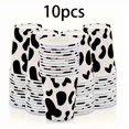 thumbnail image 3 of 10 vasos de papel con estampado de vaca de 8 oz | Tazas de vaquera en blanco y negro for fiestas de cumpleaños en la granja, Navidad, Halloween, celebraciones de Año Nuevo, 3 of 6