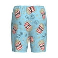 thumbnail image 4 of Picia I Am A Fan Popcorn Pajama Shorts for Men, Men's Pajama Bottoms, Sleepwear,Short Pajama Pants-XX-Large, 4 of 9