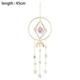 thumbnail image 2 of Prisma de cristal - Ventana chapada en oro hecha a mano colgante Suncatcher Lámpara de araña Crystal Tracery, 2 of 5