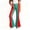 A-Red2261, variant on JAJAHO Girls Flare Leggings Kids Gradient Stretchy Flat Front Bootcut Pants, Sizes 5-16