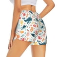 thumbnail image 3 of Goofa Sea Life 1 Printed Women 2 in 1 Running Shorts,Quick Dry Athletic Workout Shorts,High Waisted Athletic Shorts with Liner Pockets-X-Large, 3 of 9
