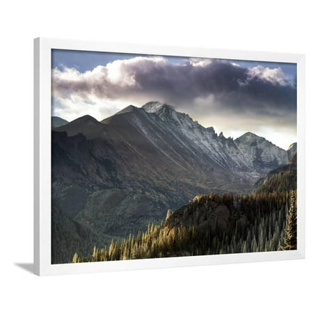 Longs Peak in Rocky Mountain National Park Near Estes Park, Colorado. Framed Print Wall Art By Ryan