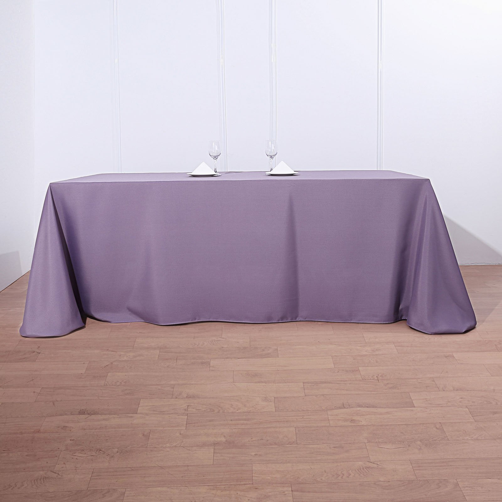 Efavormart 90x132" Polyester Rectangle Tablecloths for Kitchen Dining