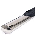 thumbnail image 1 of TrailFX Nerf Bar A1543S TFX 4 Oval Tube Side Steps; With Step Pads; 4 Inch Oval Straight; Polished; Stainless Steel; With Welded End Caps; Rocker Panel Mount, 1 of 3