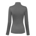 thumbnail image 4 of Made by Olivia Women's Mock Neck Long Sleeve Turtleneck Slim Fit Sweater Top, 4 of 4