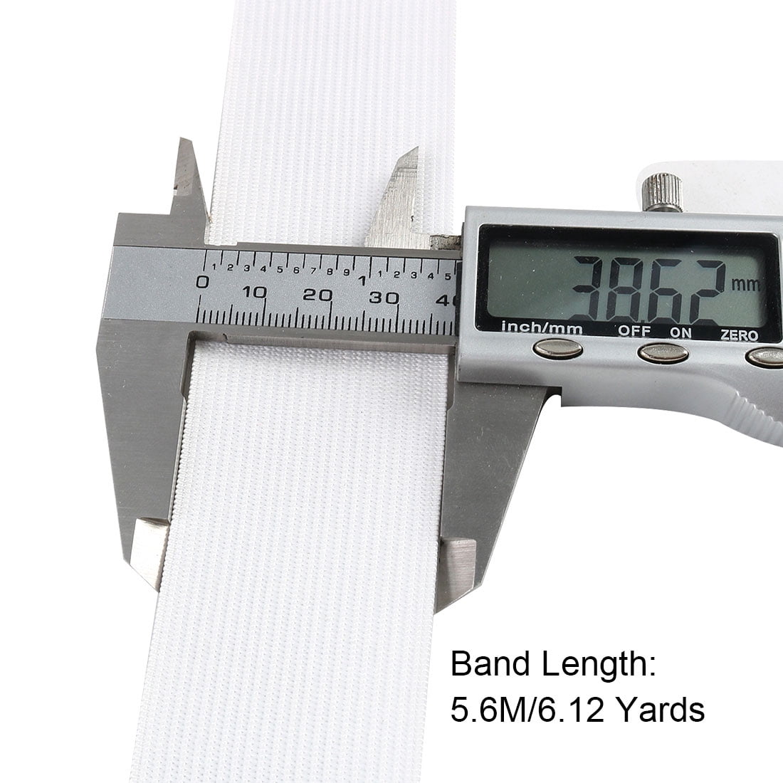 Unique Bargains Elastic White Sewing Stretchy Band, 6.12 Yards