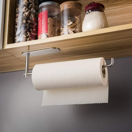 Under Cabinet Paper Towel Holder - Self Adhesive Paper Towel Rack for