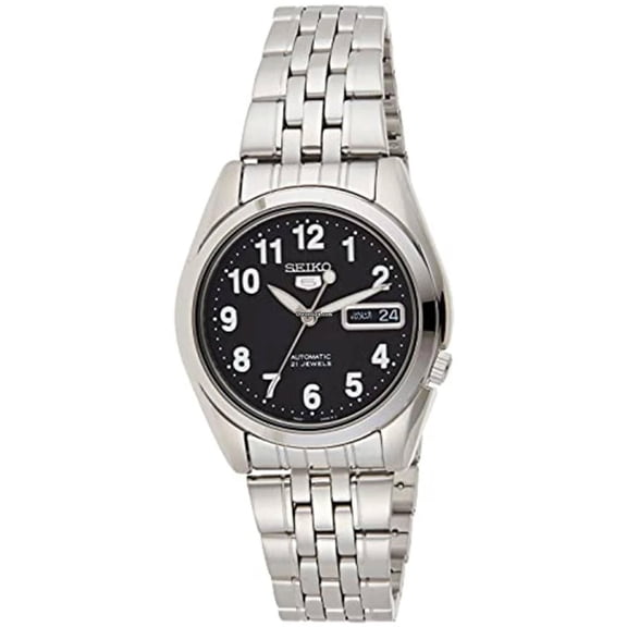 Seiko Men's 5 Automatic SNK381K Black Stainless-Steel Automatic Fashion Watch