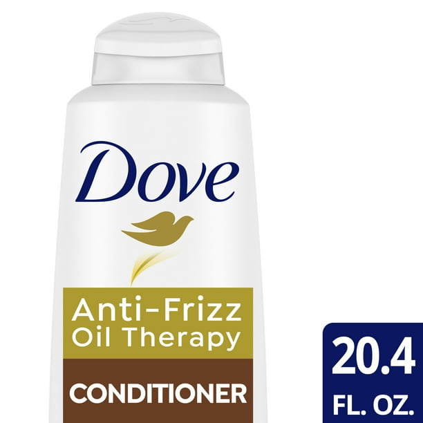 Dove AntiFrizz Oil Therapy Conditioner for Smooth Frizzy Hair 20.4 fl