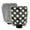 Black&White Polka Dot, variant on Microfiber Car Wash Gloves With Chenille & Polyester Terry Scratch-Free Cleaning Elastic Cuffs Bows on A Brown&blue