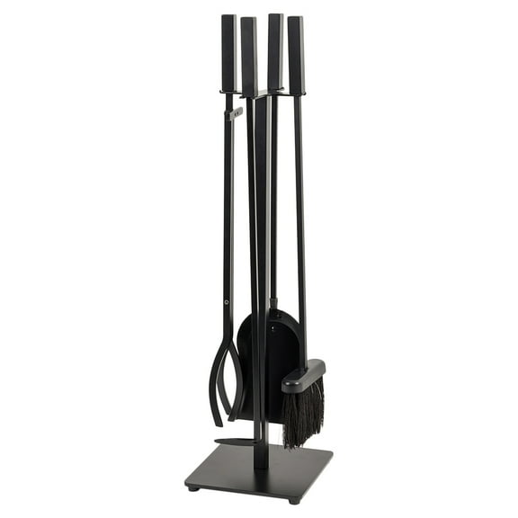 Modern Ember Harriet 28.5" H 5-Piece Fireplace Tool Set - Black