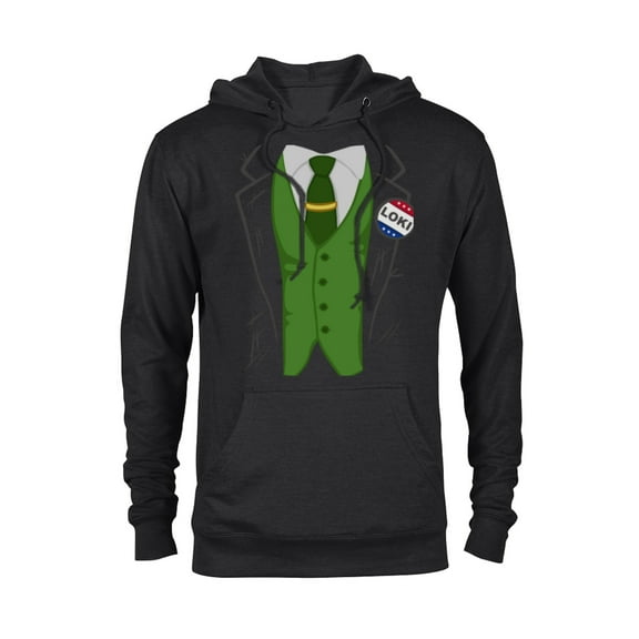 Marvel Loki President Loki Costume - Pullover Hoodie for Adults – Customized-Black
