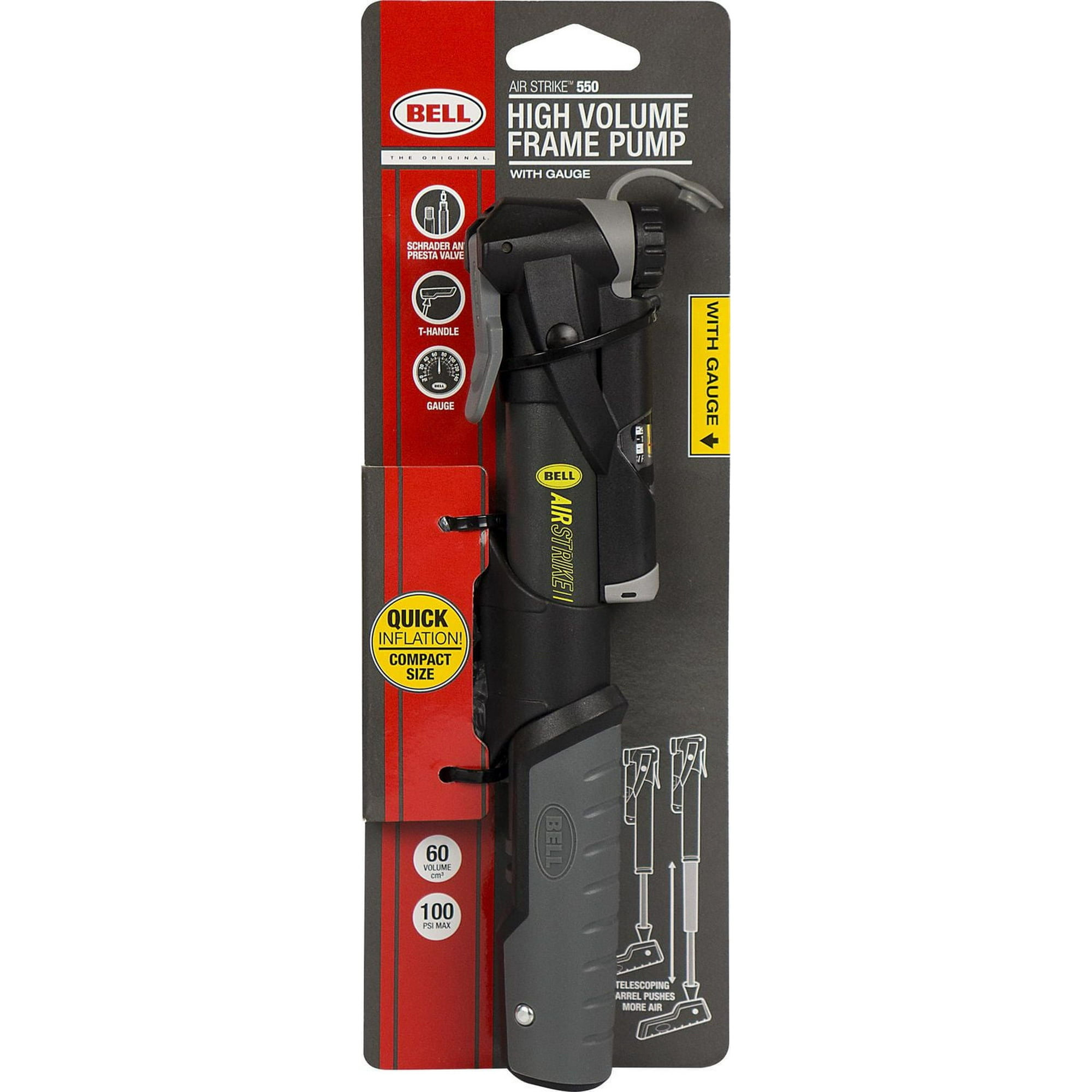 Bell Sports Air Strike 550 High-Volume Frame Pump