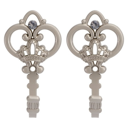 

1 Pair Wall Hook Curtain Hooks Simple Hook European Hook Crown Shape Hook