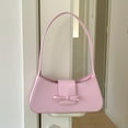 thumbnail image 4 of Yucurem Sweet Bow Shoulder Bag Y2k Purse Fashion Handbag Trendy Underarm Bag (Pink) Fashion shoulder bag (Pink), 4 of 7
