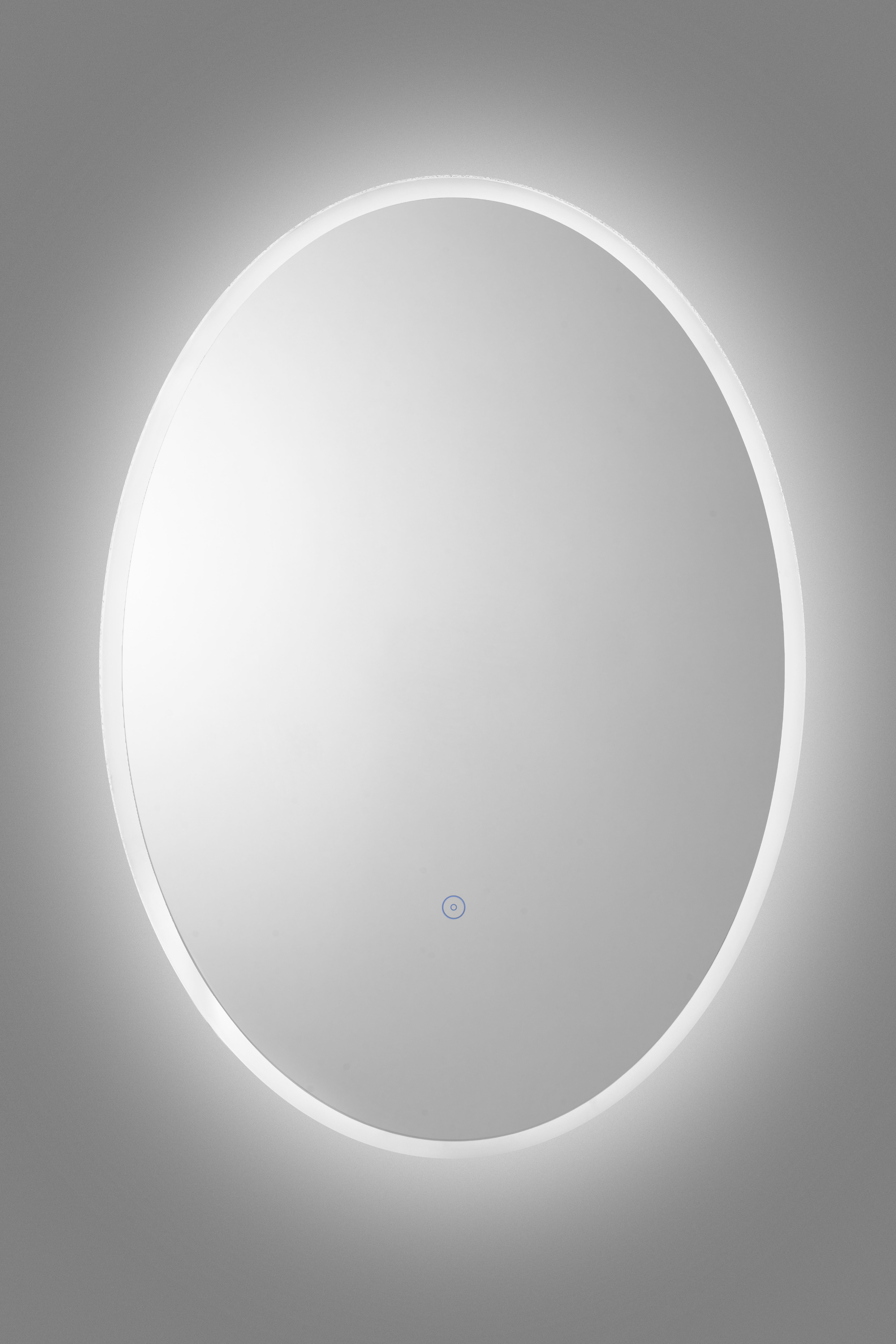 Croydex Ashmere Oval Illuminated Mirror with Hang N Lock Easy Fitting System (20X28in)