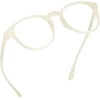 LifeArt Blue Light Blocking Glasses, Anti Eyestrain, Computer Reading Glasses, Gaming Glasses, TV Glasses for Women Men, Anti Glare (Clear White, +2.50 Magnification)