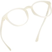 LifeArt Blue Light Blocking Glasses, Anti Eyestrain, Computer Reading Glasses, Gaming Glasses, TV Glasses for Women Men, Anti Glare (Clear White, +2.50 Magnification)