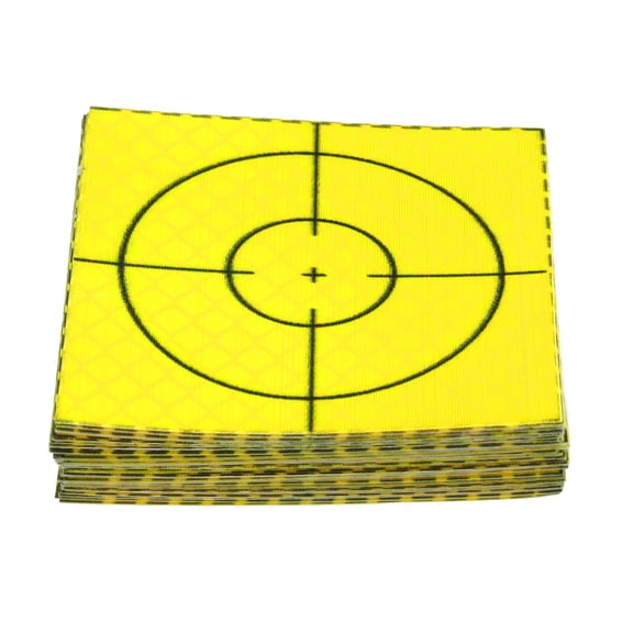 Uxcell 30pcs Survey Reflector Sheet 60x60mm Self-Adhesive Survey Target Mark Green