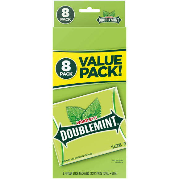 Wrigley's Doublemint Bulk Chewing Gum, Value Pack - 15 Ct (8 Pack)