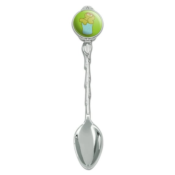 Sesame Street Oscar the Grouch Distressed Novelty Collectible Demitasse Tea Coffee Spoon