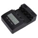 thumbnail image 5 of Analizador de cargador de batería de 4 ranuras con pantalla LCD para baterías recargables AA, AAA NiMH y NiCd, entrada de CA de 100-240 V, enchufe estadounidense, 5 of 8