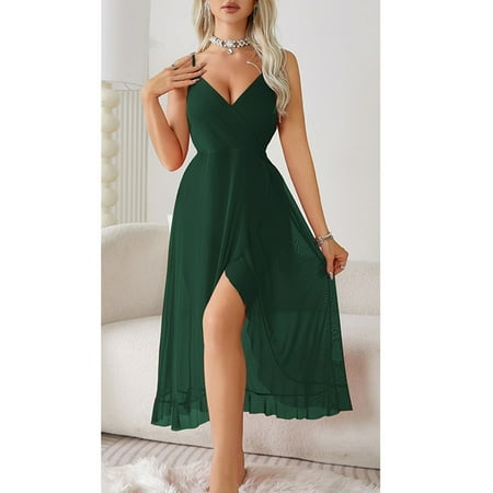 Women s Exotic Nightgowns Babydoll Dress Green Dresses For Women Sexy Lace Dress For Women Sexy Pajamas