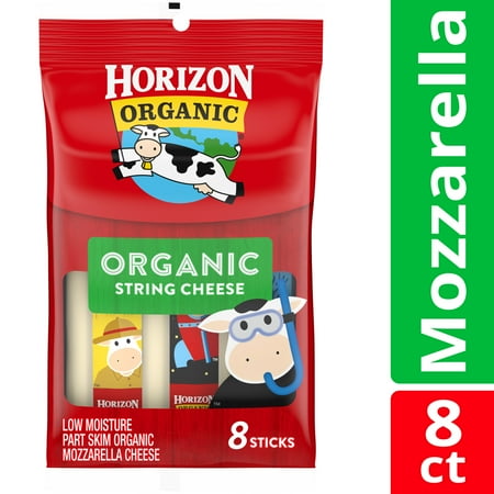 Horizon Organic Mozzarella String Cheese Pack, 8 oz, 8 Sticks