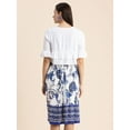 thumbnail image 3 of Moomaya Womens Viscose Rayon Co-Ord Set, Printed Dress With Shrug, 3 of 8