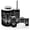 Color 4, variant on Bathroom Accessory Set 6 Piece with paw french foot doodle Toothbrush Holder, Soap Dispenser, Soap Dish, Trash Can, Toothbrush Cup, Toilet Brush Holder