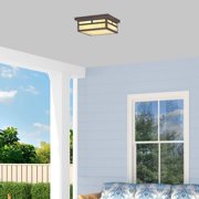 Livex Lighting Montclair Mission Outdoor Ceiling Mount in Bronze