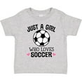 thumbnail image 3 of Inktastic Just a Girl Who Loves Soccer Girls Toddler T-Shirt, 3 of 5