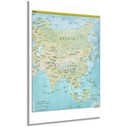 HISTORIX 2021 Asia Map Poster - 24x36 Inch Countries of Asia Wall Map - Map of Asia Poster - Large Asia Map Print -