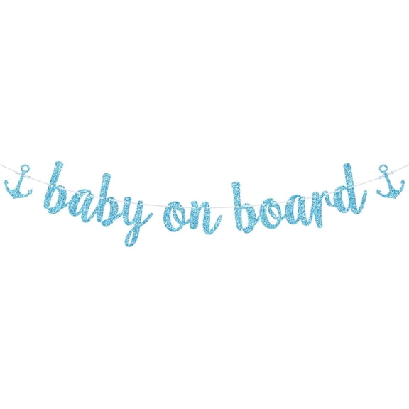 Baby On Board Banner, Aloha Baby, Surfing Baby Shower, Welcome Babe, Beach Summer Pregnancy Announcement Party Decorations