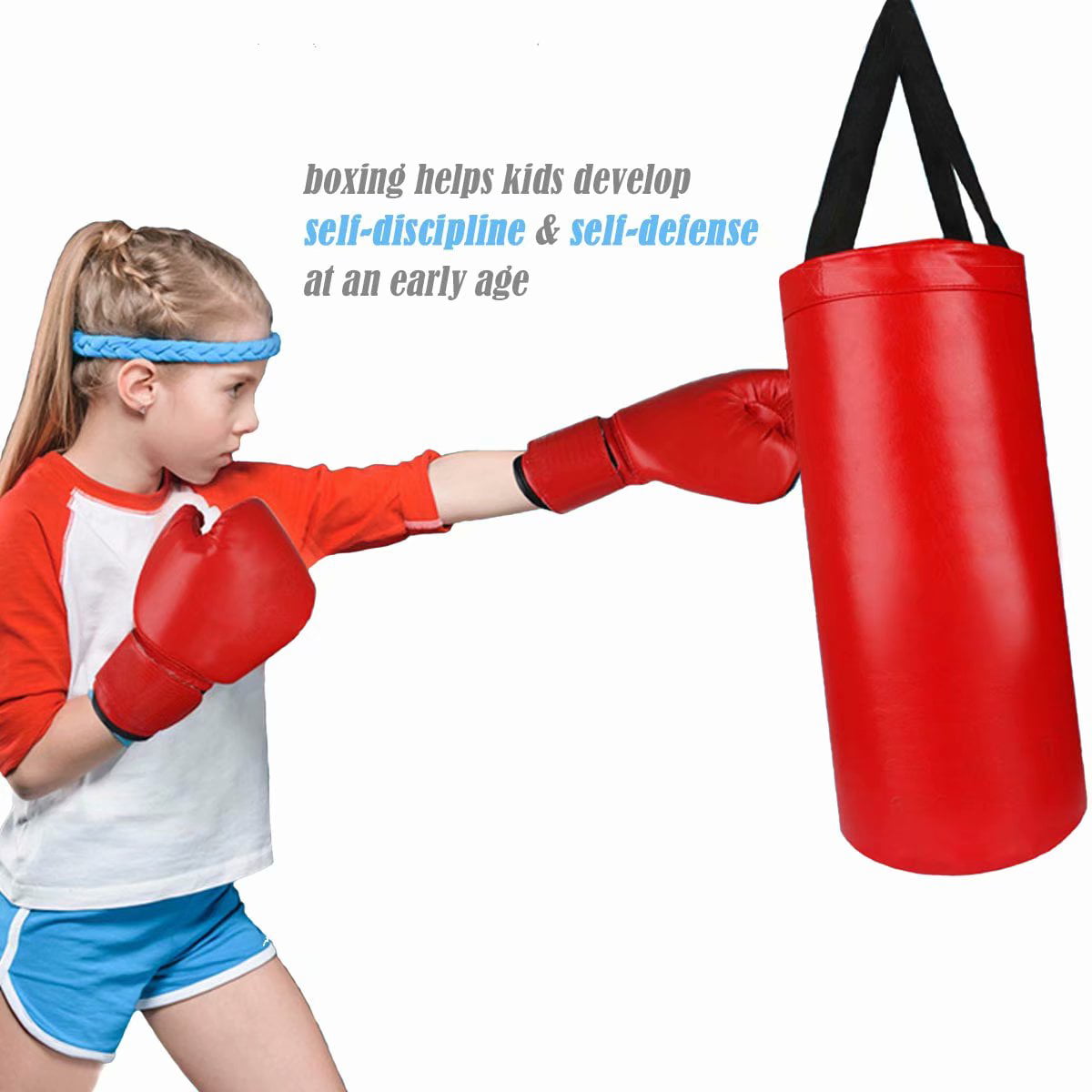 Kids Punching Bag, Unfilled Hanging Boxing Bag with Mount Chain for Boys Girls | Walmart Canada