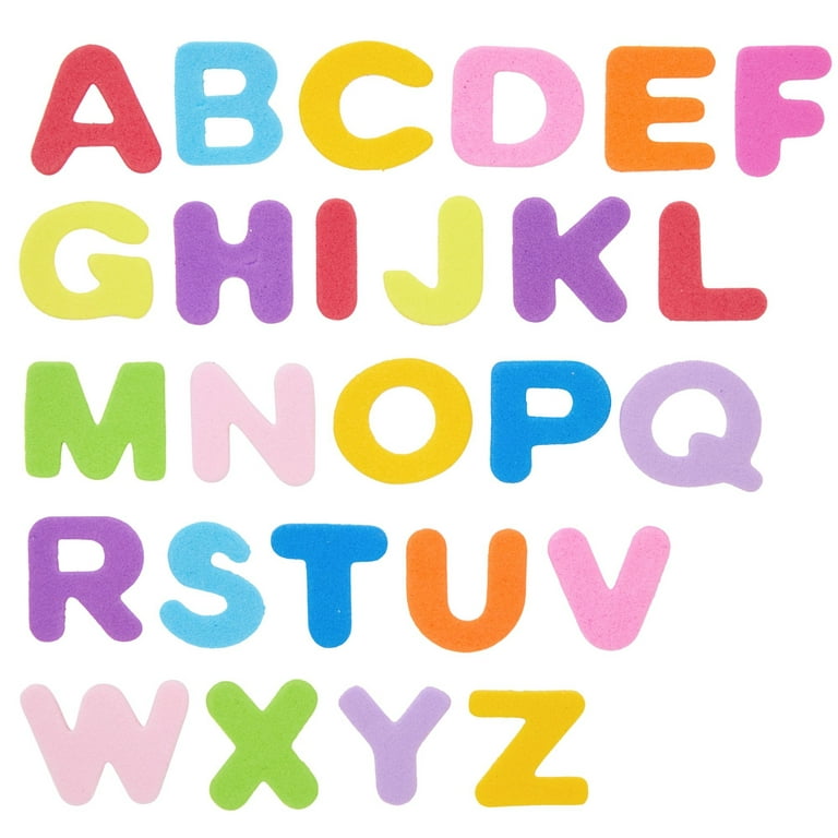 Janegio 40 Sheets Colorful Letter Stickers Alphabet Stickers Cardstock Stickers A to Z Self Adhesive Letter Stickers