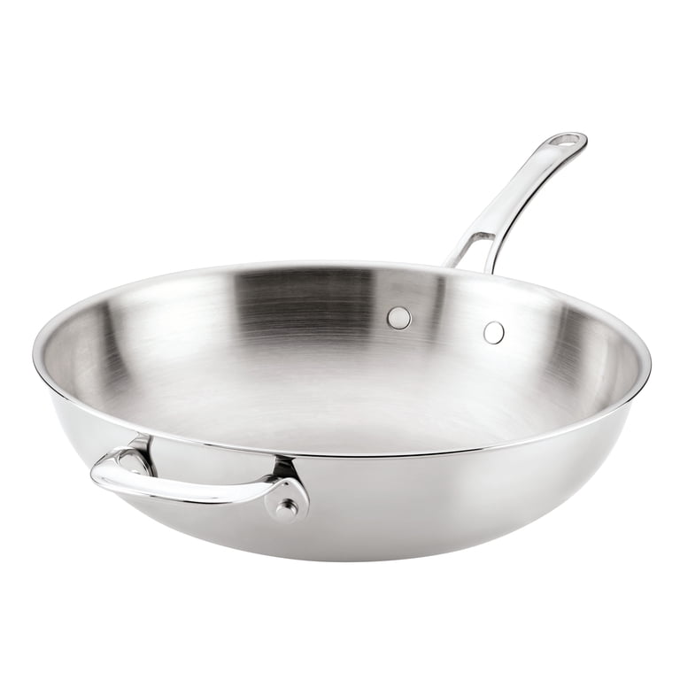 Anolon EverLast Stainless Steel Stir Fry Pan 12.5-Inch photo 1