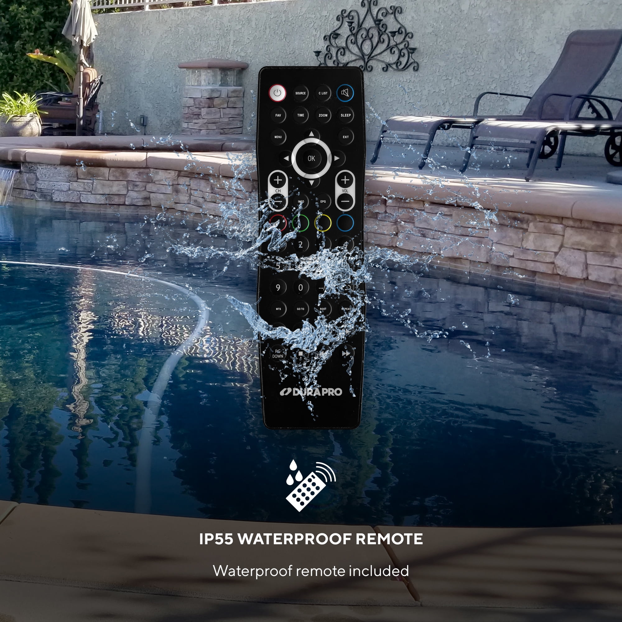 Suncast 43" Outdoor Partial Shade 4K UHD LED TV with Waterproof Remote + Compatible Wall Mount (SNCT4300)