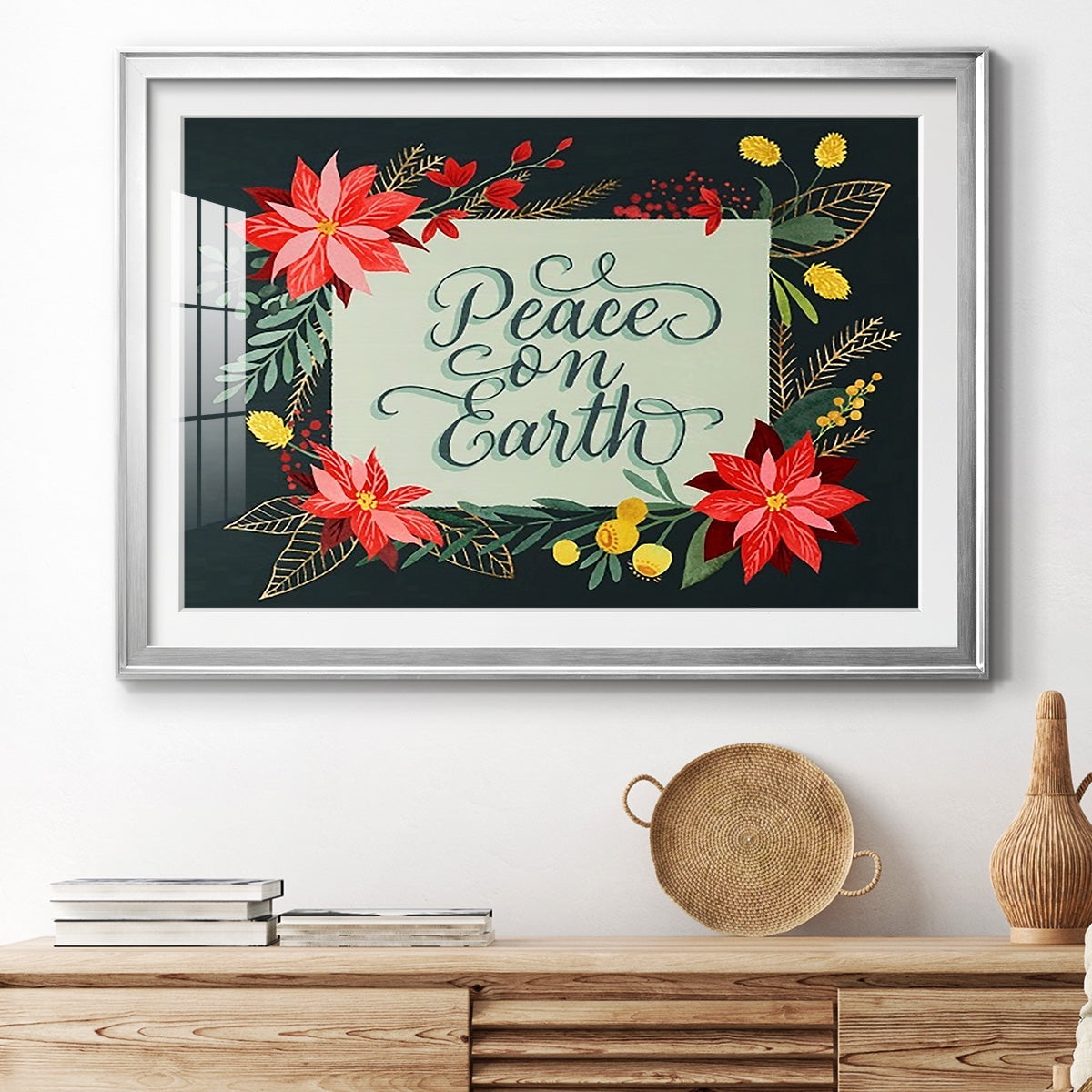 Bright Christmas Night II Premium Framed Print - Ready to Hang