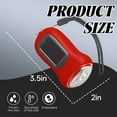 thumbnail image 2 of HIBIBUD 3.5" Red Solar and Hand Crank Flashlight for Emergency, Camping, 2 of 7