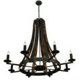 thumbnail image 5 of Meyda 140164 42 in. Barrel Stave Madera 8 Light Chandelier, Antique Iron Gate, 5 of 5