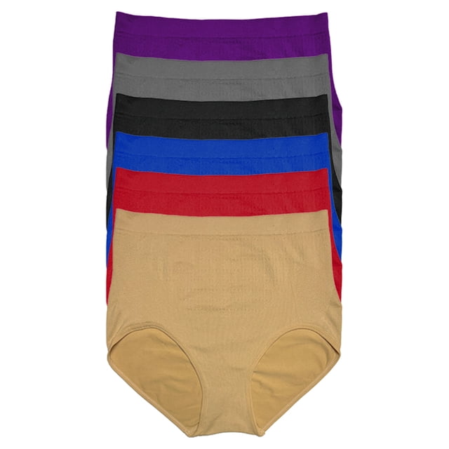 Pack de 6 Pantaletas a La Cintura Tatys Fashion TALLAS EXTRAS Estiran hasta 1.40 Metros Pack con 6 Diferentes Colores Tatys Fashion 1628