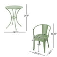 thumbnail image 5 of Lucca Outdoor 3 Piece Iron Bistro Set, Matte Green, 5 of 15