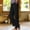 *Black, variant on ClodeEU Women's Linen Blend Drawstring Elastic Waist Straight Leg Pants with Pockets and Side Cutout,Loose Fit Summer Trousers with Pockets Army Green,Women's Plus XXL